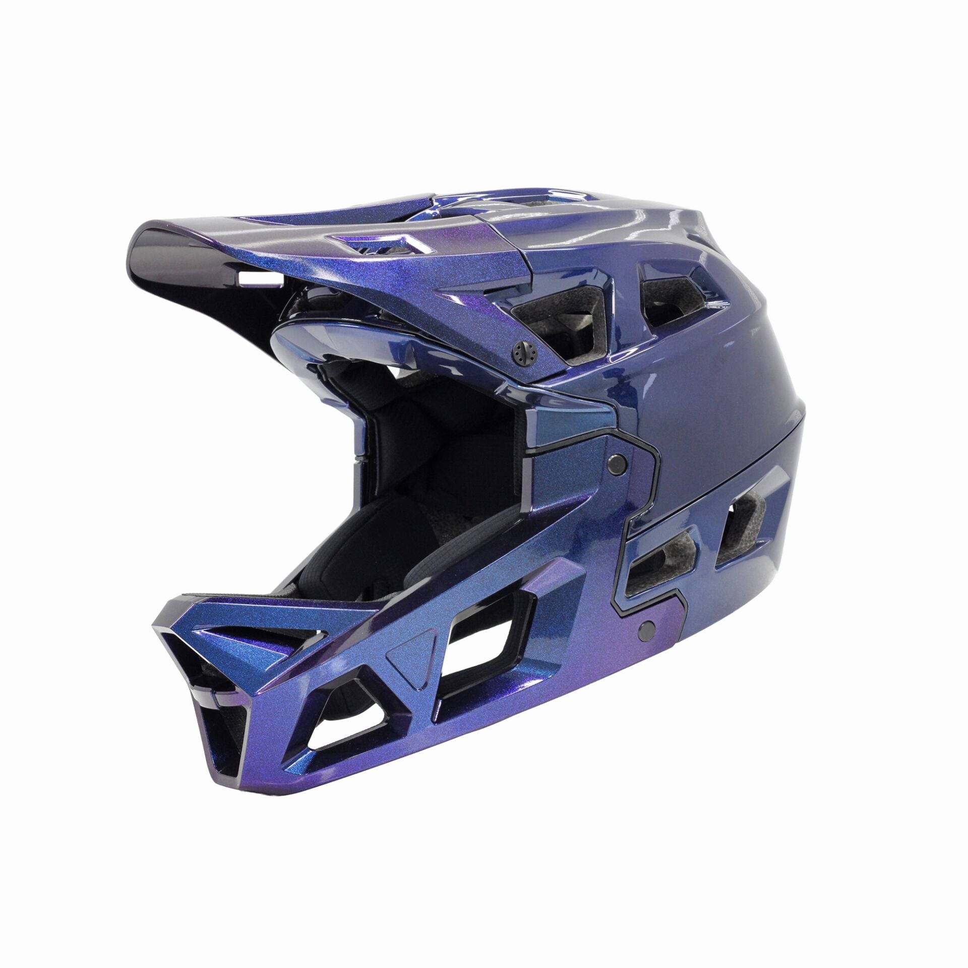 Stroke Full Face Downhill/Enduro Kask Sedefli Mor/Mavi -S- (51-55cm)