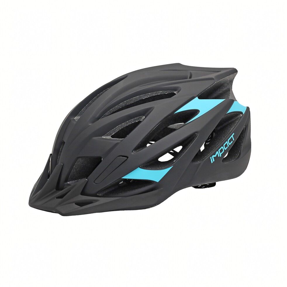 İmpact Scap Bisiklet Kaskı Siyah-Mavi M/L(57-61cm)