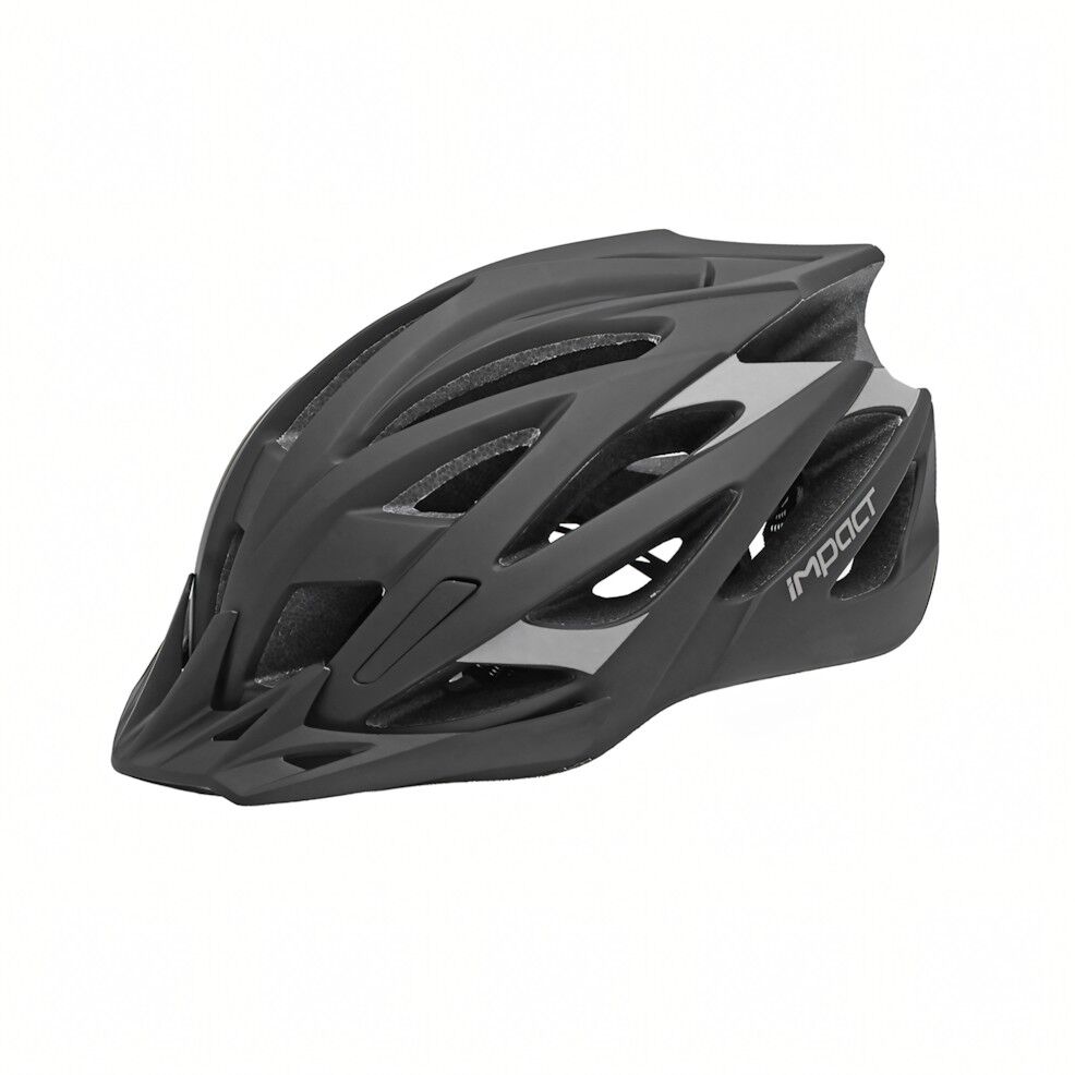 İmpact Scap Bisiklet Kaskı Siyah-Gri M/L(57-61cm)