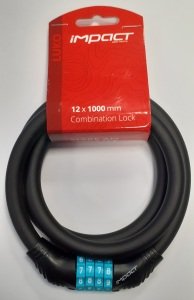 İmpact Luko 12mmx1000mm Şifreli Kilit Siyah-Mavi