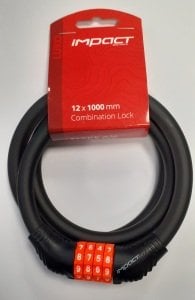 İmpact Luko 12mmx1000mm Şifreli Kilit Siyah-Turuncu