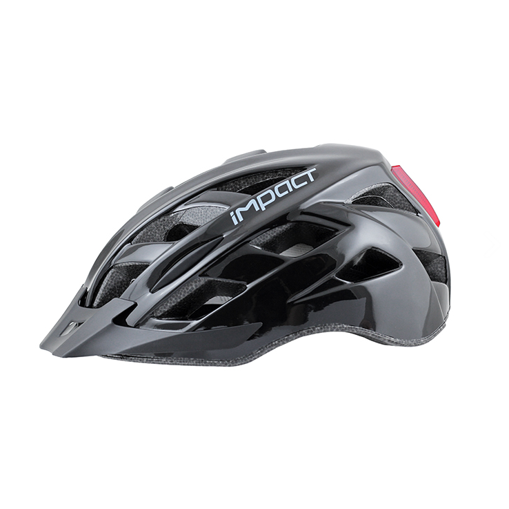 İmpact Commur Işıklı Bisiklet Kaskı Siyah-L Beden-