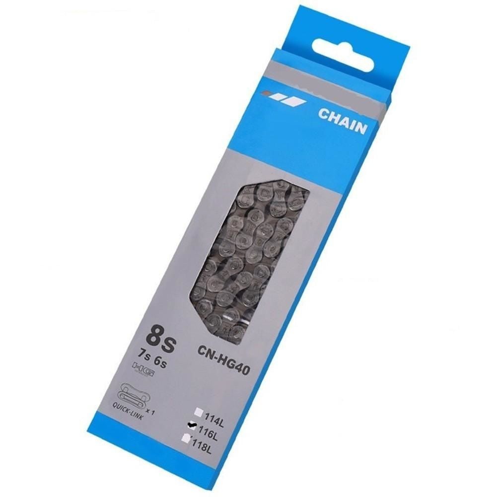 Shimano CN-HG40 Zincir 6/7/8 Vites 116 Bakla Kutulu Q-Link