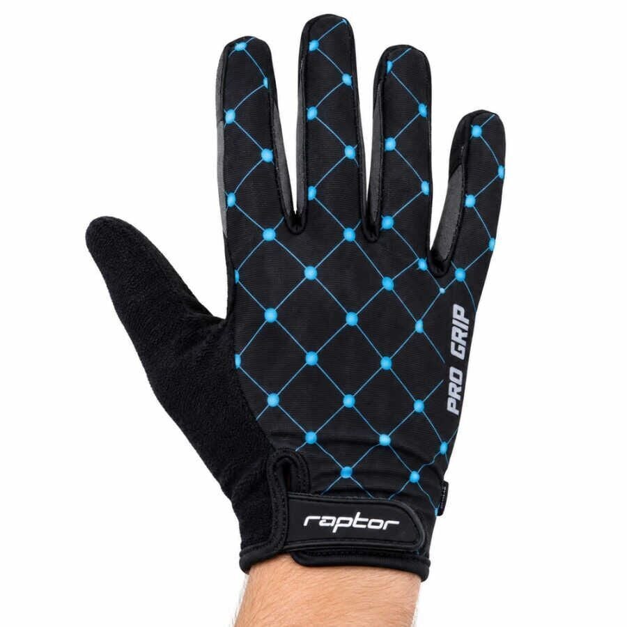 Raptor Talon Uzun Parmak Bisiklet Eldiveni Jel Destekli Electric Cyan M