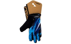 Raptor Matrix Uzun Parmak Bisiklet Eldiveni Jel Destekli Ocean Camo S