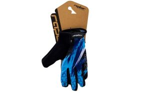 Raptor Matrix Uzun Parmak Bisiklet Eldiveni Jel Destekli Ocean Camo M