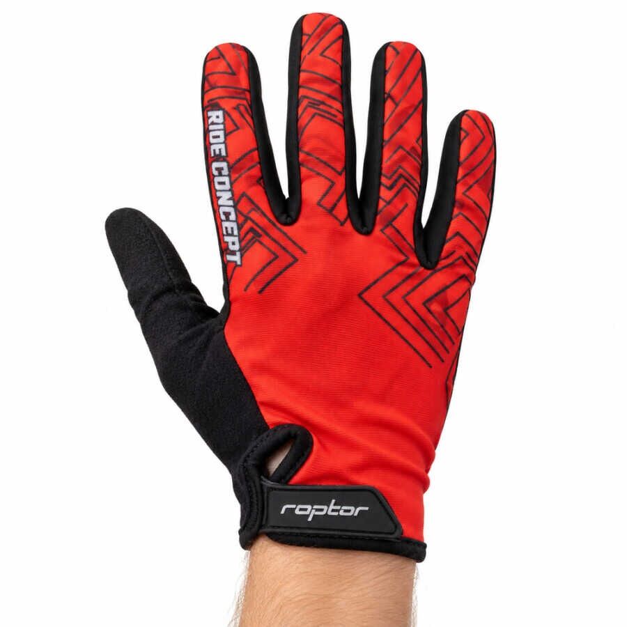 Raptor Matrix Uzun Parmak Bisiklet Eldiveni Jel Destekli Nitro Red S
