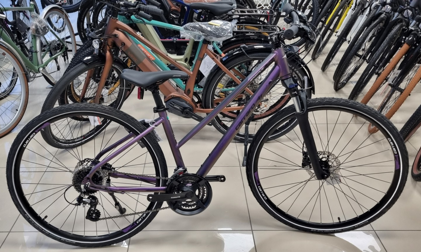 Carraro Sportive 226 Bisiklet 28 Jant -41cm- Mat Mor Kırmızı