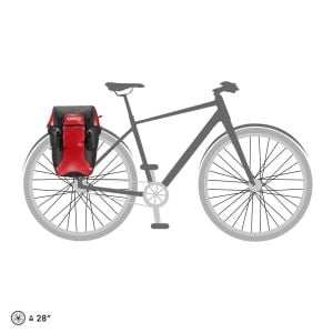 Ortlieb F2601 Bike-Packer Classic Arka Bisiklet Çantası 40L Kırmızı Siyah QL2.1