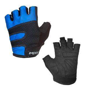 İmpact Peak Kısa Parmak Bisiklet Eldiveni Siyah-Mavi -L Beden-