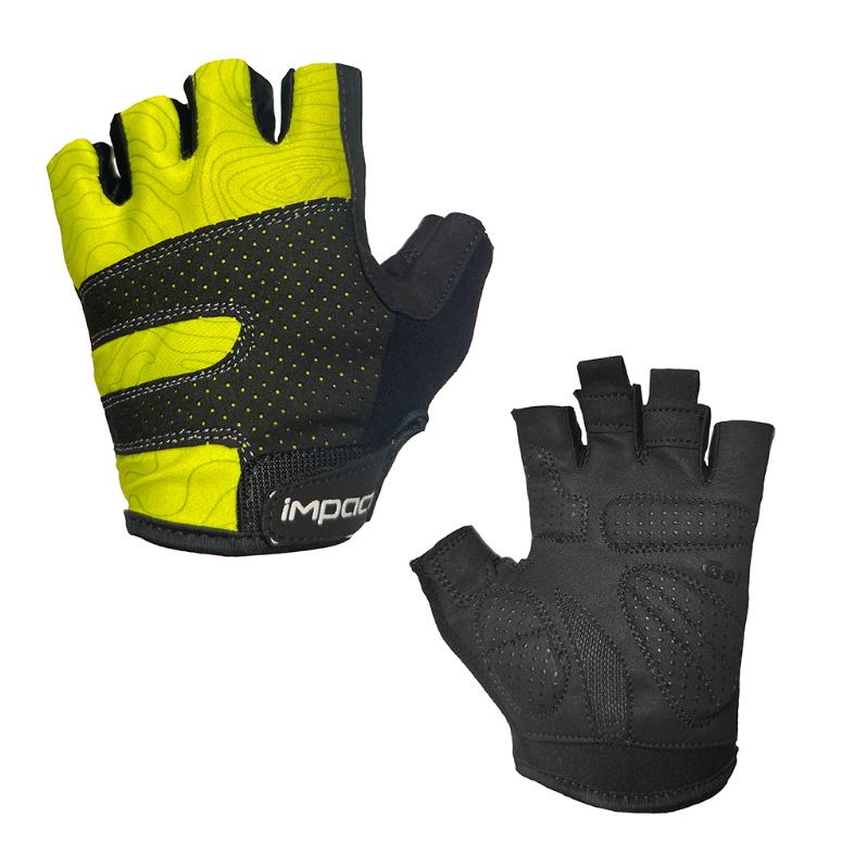 İmpact Peak Kısa Parmak Bisiklet Eldiveni Siyah-Sarı -L Beden-
