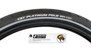 CST Platinum Fold 20x1.75 Zırhlı Dış Lastik - 3mm Defender | Reflektörlü