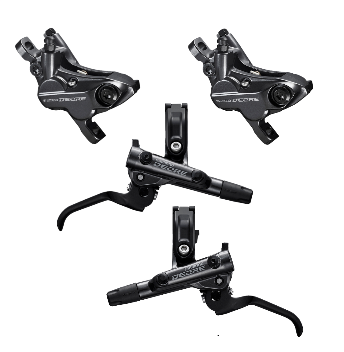 Shimano Deore M6120 4 Piston Hidrolik Disk Fren Ön Arka Set (BL-M6100/BR-M6120)