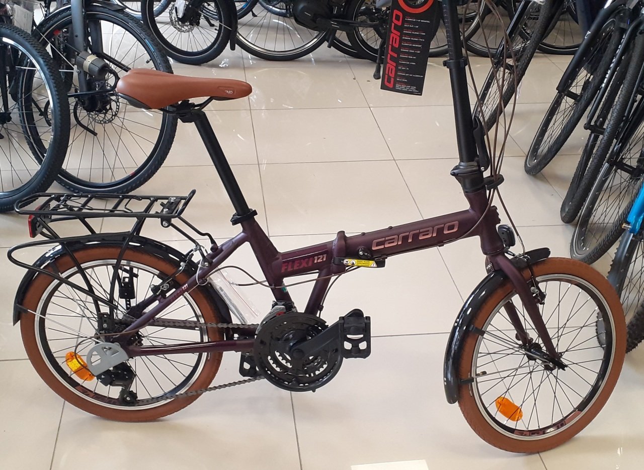 Carraro Flexi 121 Katlanır Bisiklet Mat Viola