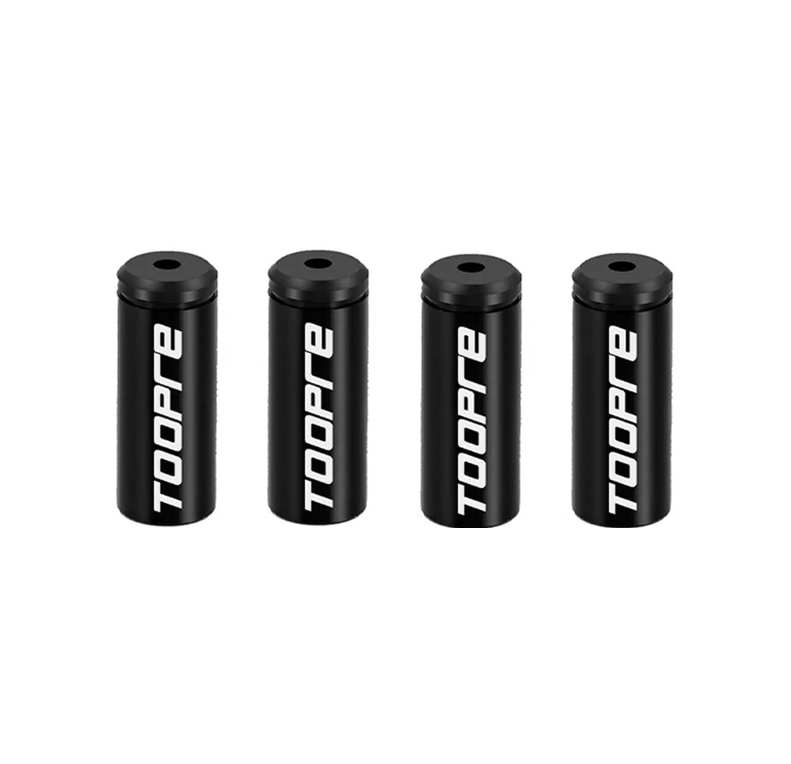 Toopre Alüminyum Vites Kablo Kapsülü 4mm Siyah 4 Adet