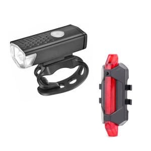 Şarjlı Bisiklet Aydınlatma Seti - Ön Far ve Arka Stop
