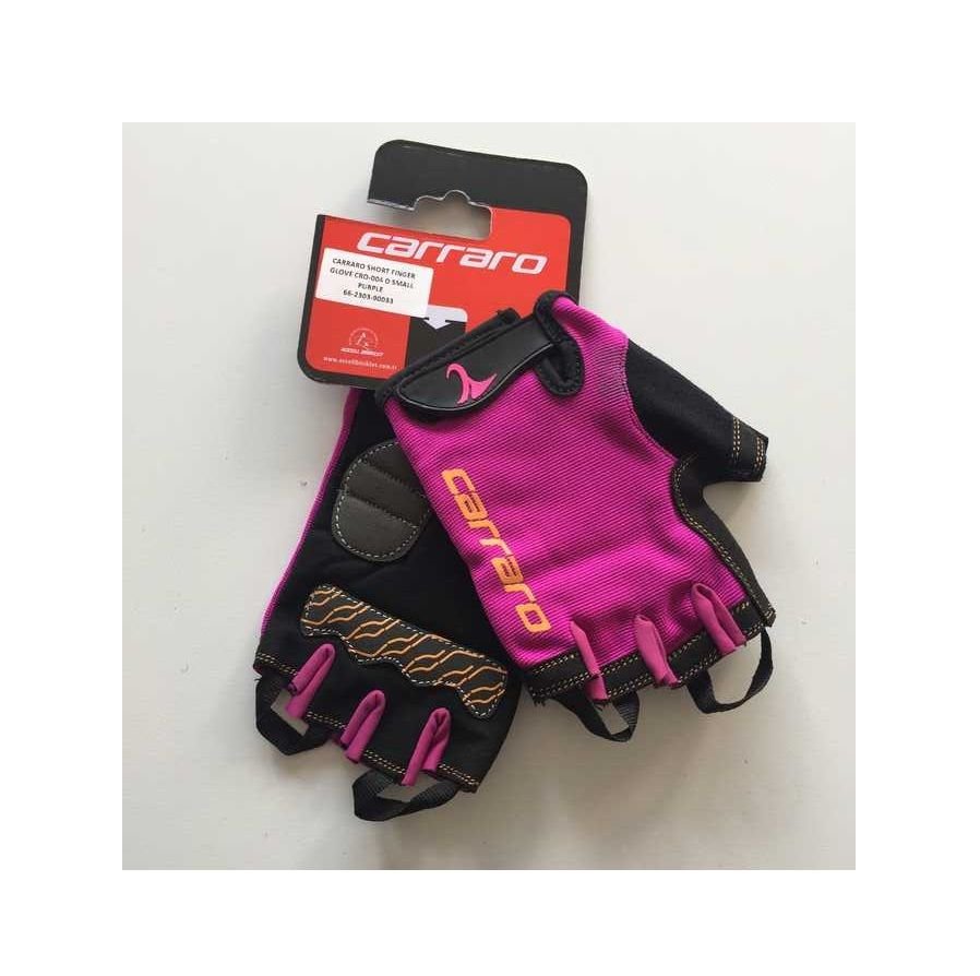 Carraro Kısa Parmak Eldiven Mürdüm -S Beden- CRO-004D