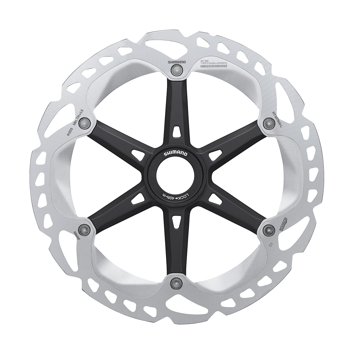 Shimano Deore XT RT-MT800 Rotor Ice-Tech C.Lock 203mm (External)