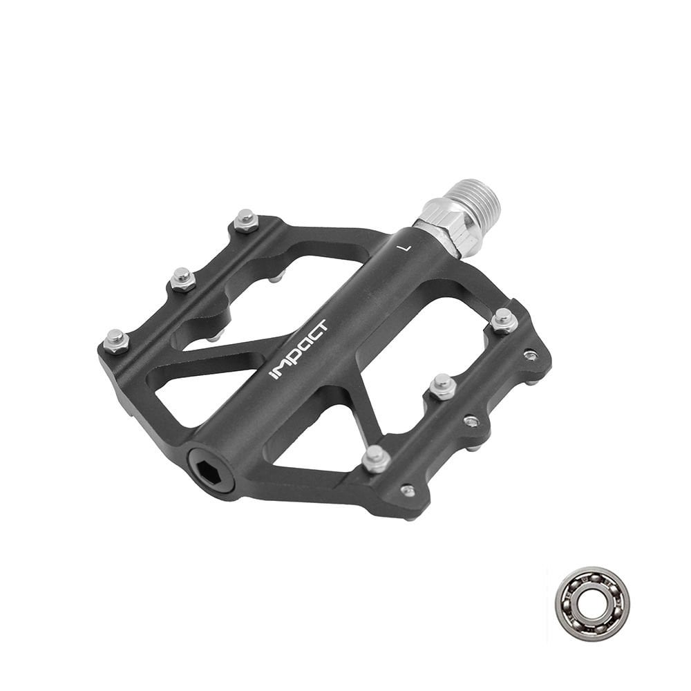 İmpact Creep Alüminyum Rulmanlı Pedal Siyah