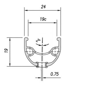 Mach1 ER-20 28/29'' Jant Çemberi - 36 Delik Disk Fren (Yüzüklü) - Siyah