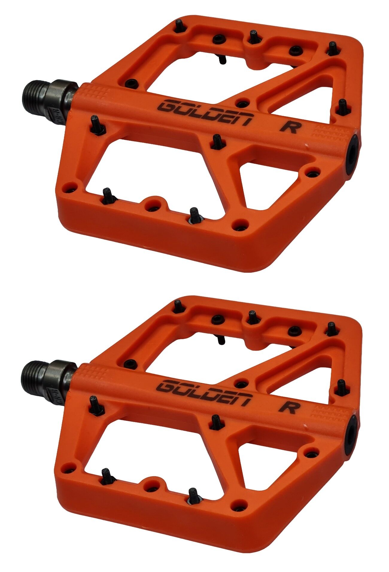 Golden 874 Rulmanlı Platform Pedal - Turuncu (Çivili Set)