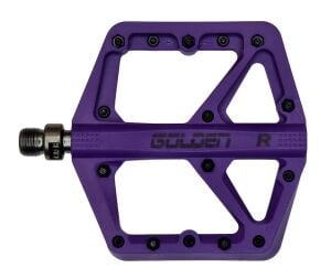 Golden 874 Rulmanlı Platform Pedal - Mor (Çivili Set)
