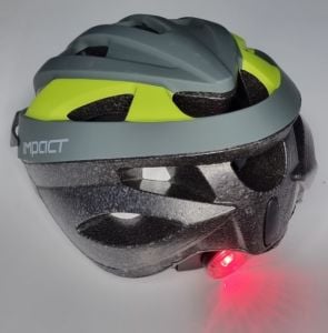 İmpact Vernion Işıklı Bisiklet Kaskı Siyah-Kırmızı -L Beden-