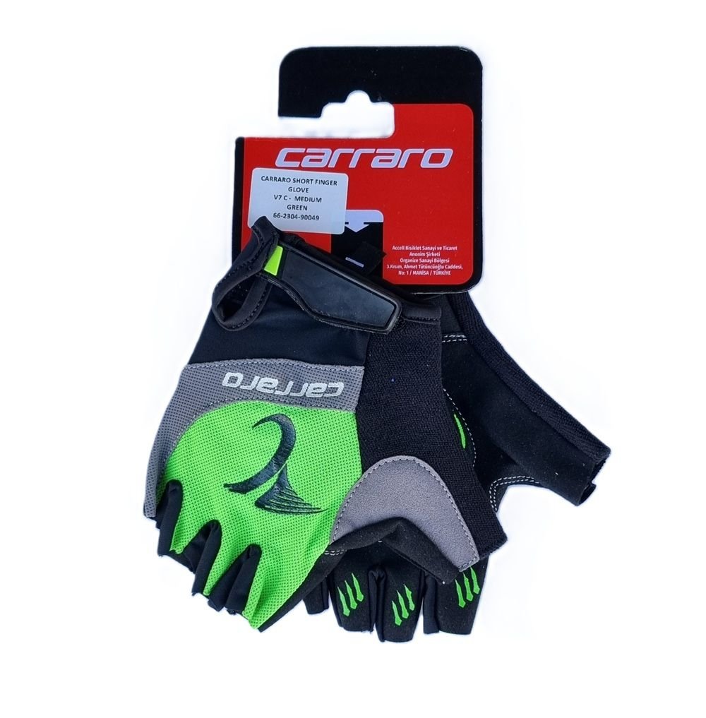 Carraro Kısa Parmak Eldiven V7C Yeşil -L Beden-