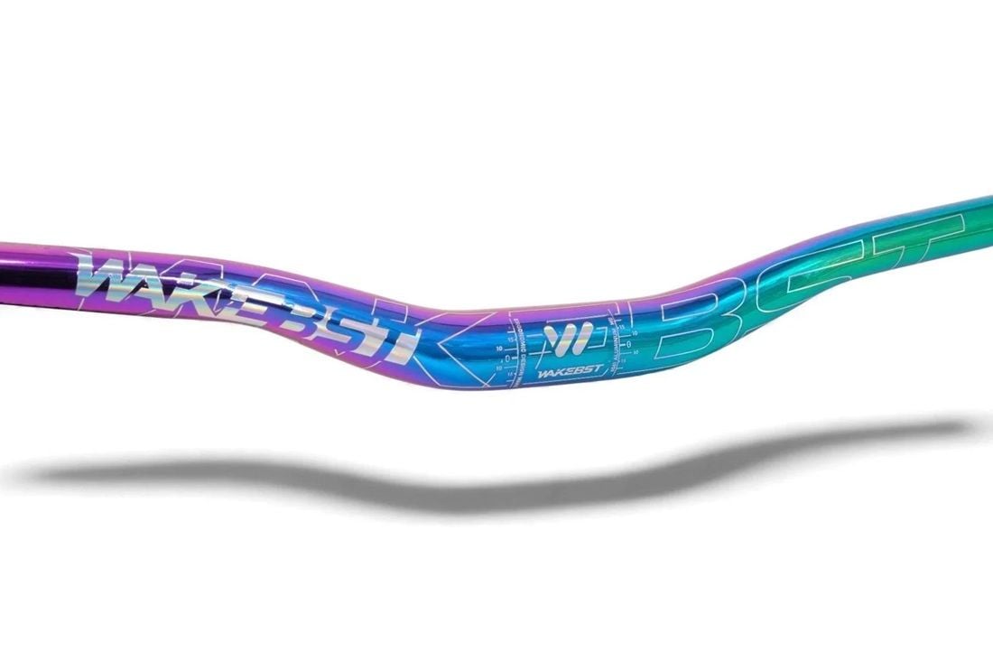 Wake Alüminyum MTB Gidon - 31.8x780mm | Oil Slick Rainbow