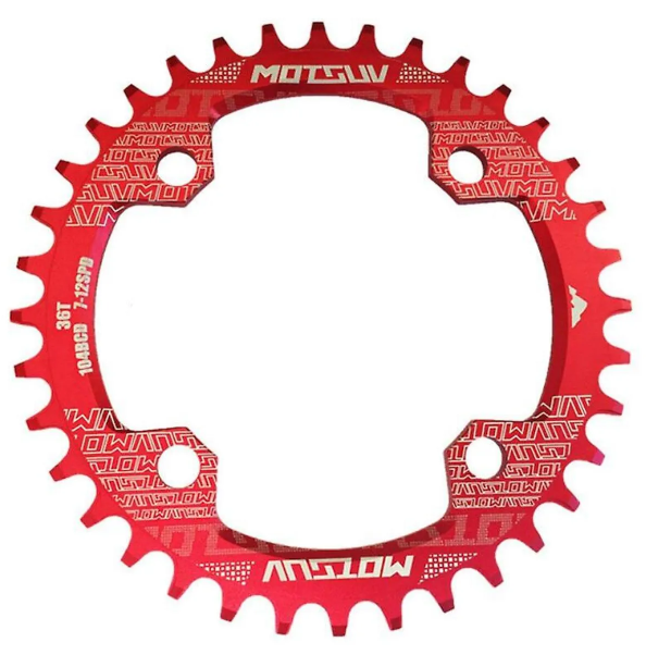 Motsuv Aynakol Dişli Yaprağı 34T 104Bcd Kırmızı 8/9/10/11 S