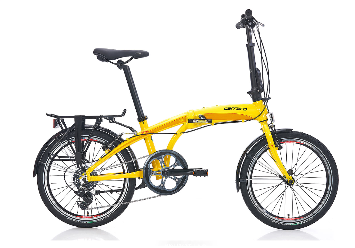Carraro Flexi 107 Katlanır Bisiklet -Sarı-
