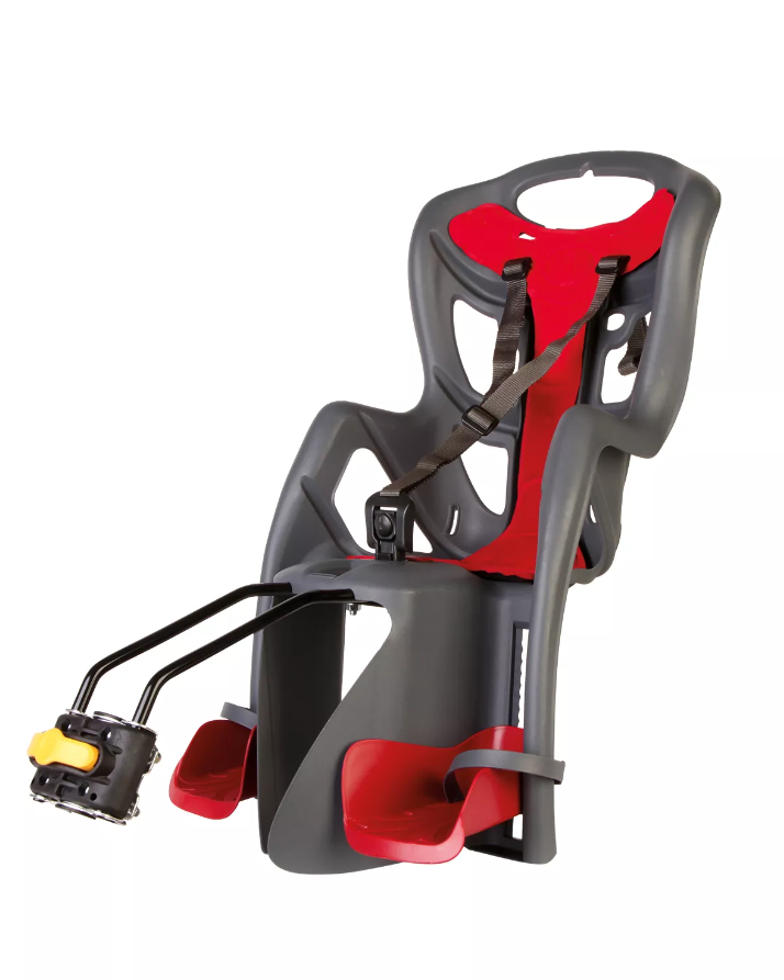 Bellelli Pepe Çocuk Koltuğu Kadro Bağlantılı Gri-Kırmızı Made in Italy