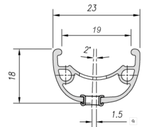 Mach1 NEURO 26'' Jant Çemberi - 32 Delik Disk Fren (Yüzüklü) - Siyah
