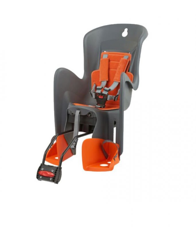 Polisport Wallaroo FF Kadro Bağlantılı Arka Çocuk Koltuğu - Gri-Turuncu - 22 Kg