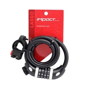 Impact Lasso 12mm x 1000mm Şifreli Bisiklet Kilidi - Siyah/Gri
