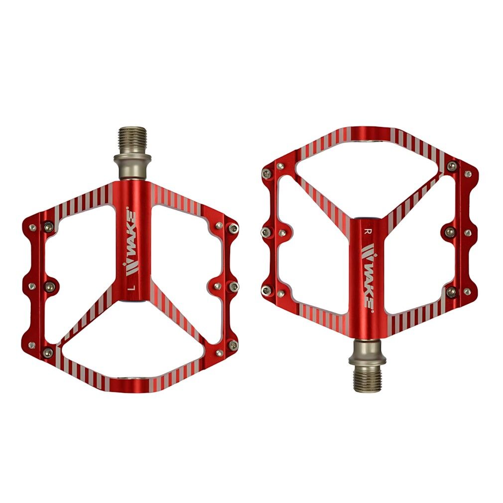 Wake Pedal CNC Alüminyum Rulmanlı Süper Hafif Kırmızı