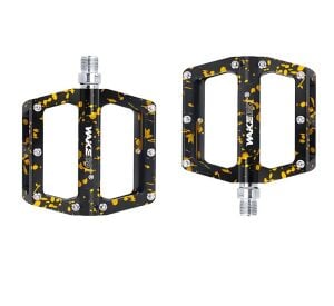 Wake Alüminyum Rulmanlı Platform Pedal - Kamuflaj Siyah / Gold