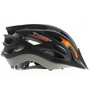 Moon MV-88 Bisiklet Kaskı Işıklı M Beden Siyah-Turuncu