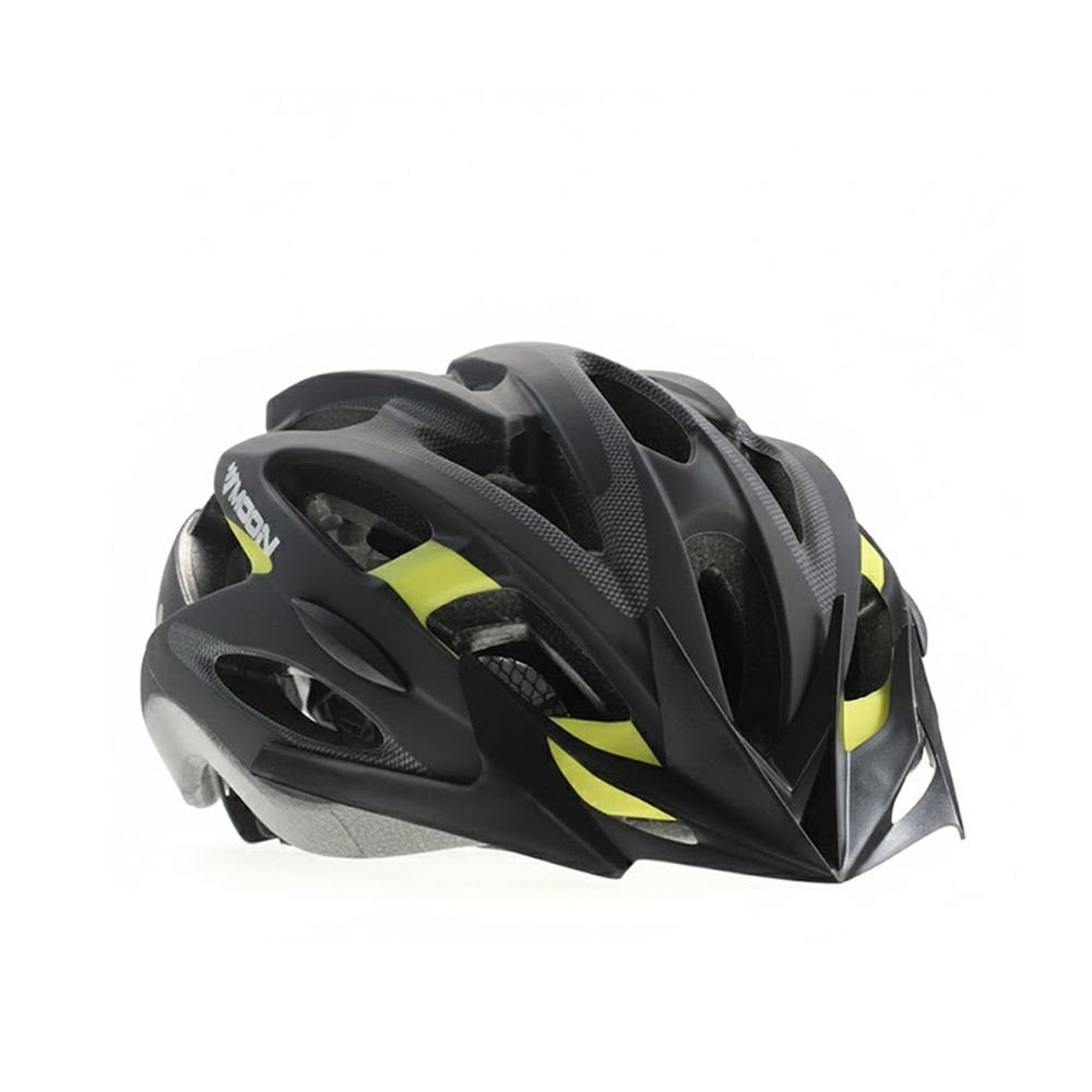 Moon MV-88 Bisiklet Kaskı Işıklı M Beden Siyah-Sarı