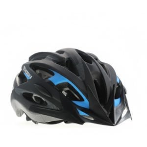 Moon MV-88 Bisiklet Kaskı Işıklı L Beden Siyah-Mavi