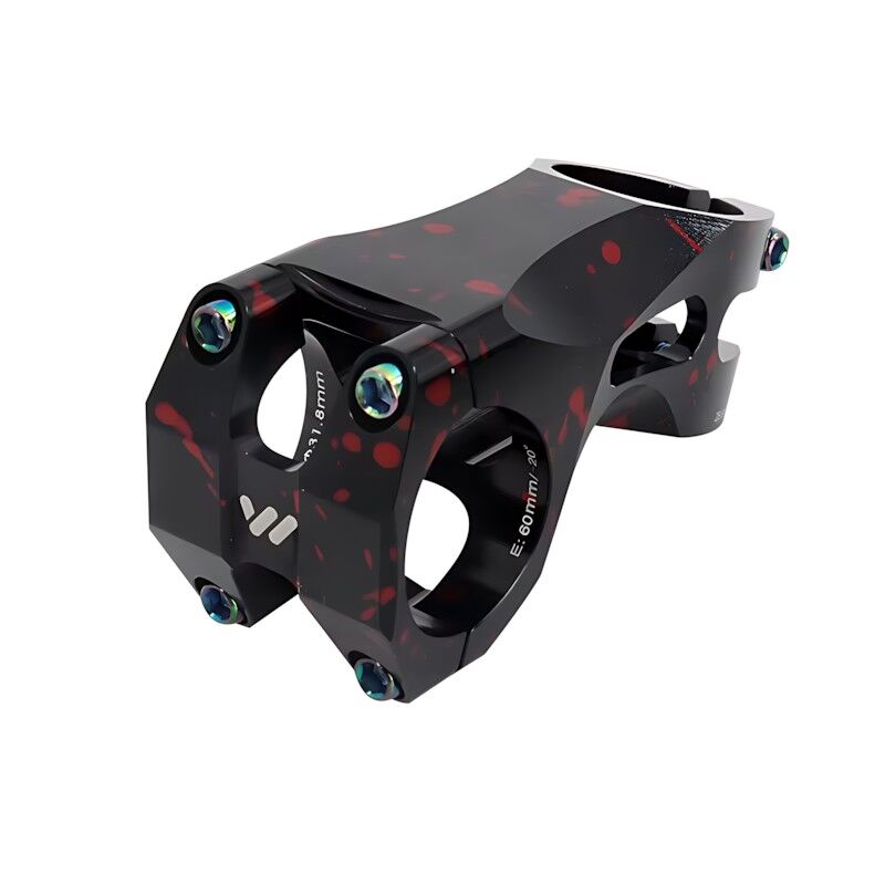 Wake CNC Alüminyum 31.8mm 60mm Kamuflaj Siyah Kırmızı Bisiklet Gidon Boğazı