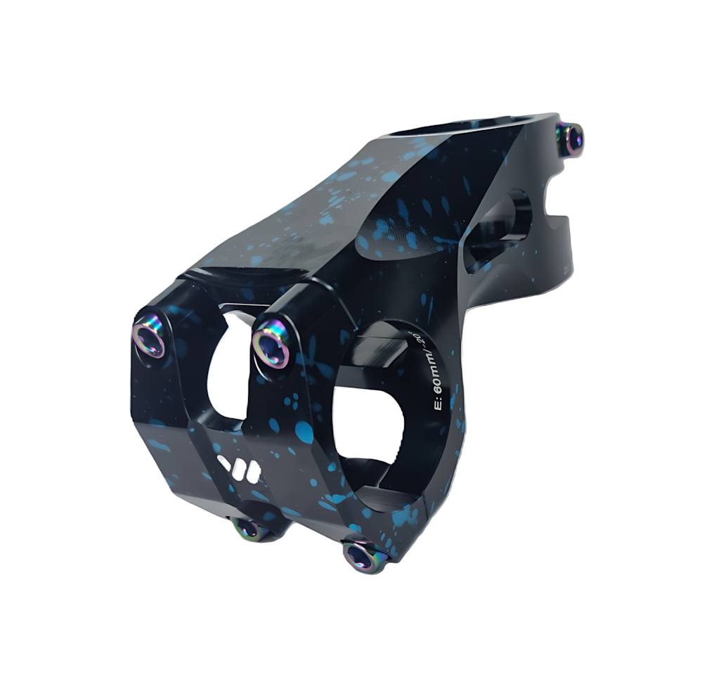 Wake CNC Alüminyum 31.8mm 60mm Kamuflaj Siyah Mavi Bisiklet Gidon Boğazı