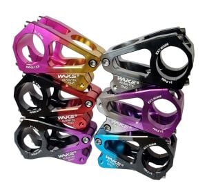 Wake CNC Alüminyum Gidon Boğazı - 31.8mm / 50mm | Pembe - Altın