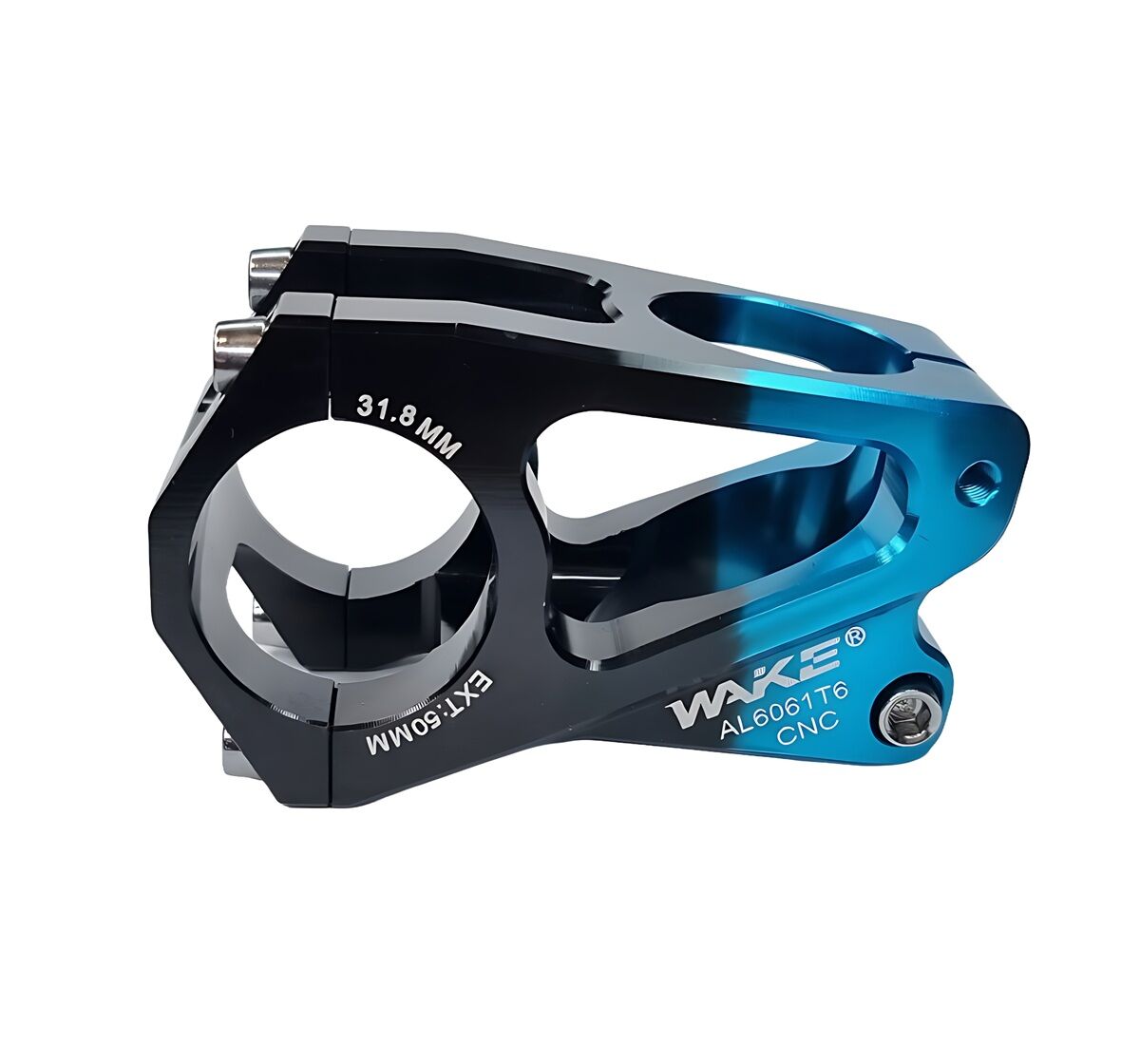 Wake Gidon Boğazı CNC Alüminyum 31.8mm 50mm Siyah Mavi