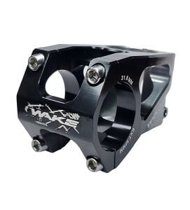 Wake CNC Alüminyum Gidon Boğazı - 31.8mm / 50mm | Siyah - Titanyum