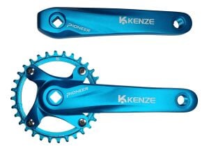 Kenze MTB 32T 170mm Mavi Bisiklet Aynakol Seti