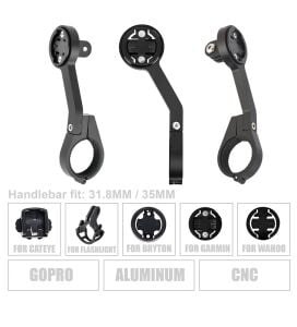 BRIVIGA LW-HOLDER01 Alüminyum GoPro Tutucu (Garmin / Wahoo / Bryton / Cateye)
