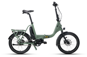 Carraro E-Flexi 6.1 Elektrikli Katlanır Bisiklet - 8 Vites | 20 Jant (Mat Yeşil)