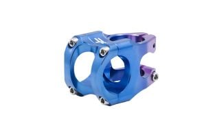 Raptor CNC Alüminyum Gidon Boğazı - 31.8mm / 35mm | Bordo - Mavi