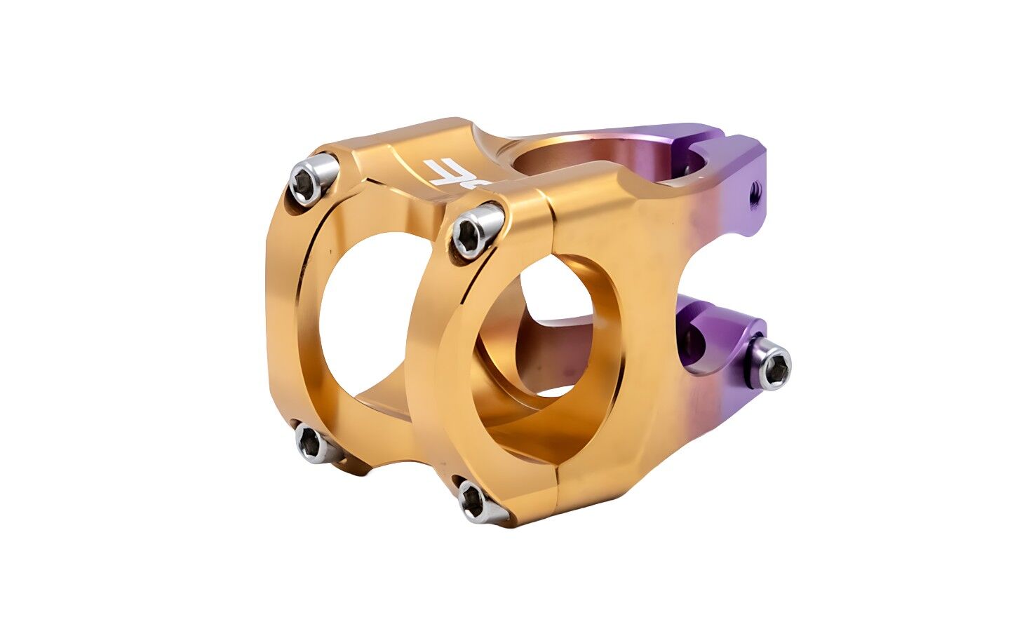 Raptor CNC Alüminyum Gidon Boğazı - 31.8mm / 35mm | Mor - Turuncu